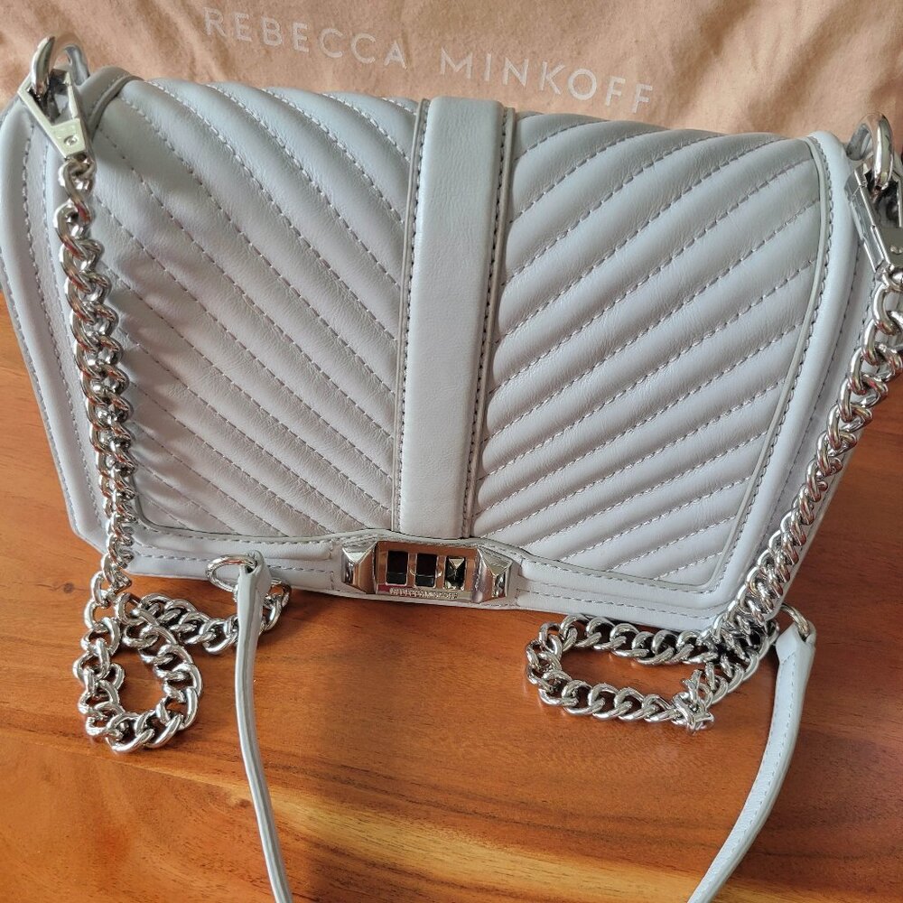 Rebecca Minkoff Quilted Chevron Leather Crossbody Bag Rocker Chic Subversive Lux